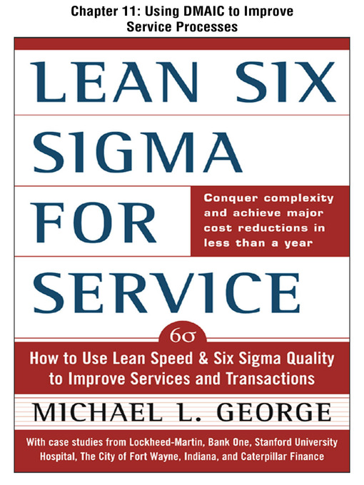 Cover image for Using DMAIC to Improve Service Processes